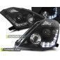 Fari Anteriori con Luci Diurne Luci Diurne Nero per Nissan 350Z D2S 2003-2005 (Cod. TT-LPNI04)