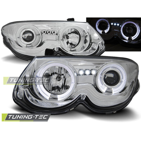 Fari Anteriori Angel Eyes per Chrysler 300 M 1999-2004 (Cod. TT-LPCH13)