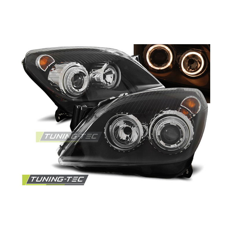 Fari Anteriori Angel Eyes per Opel Astra H 03/2004-2009 (Cod. TT-LPOP72)