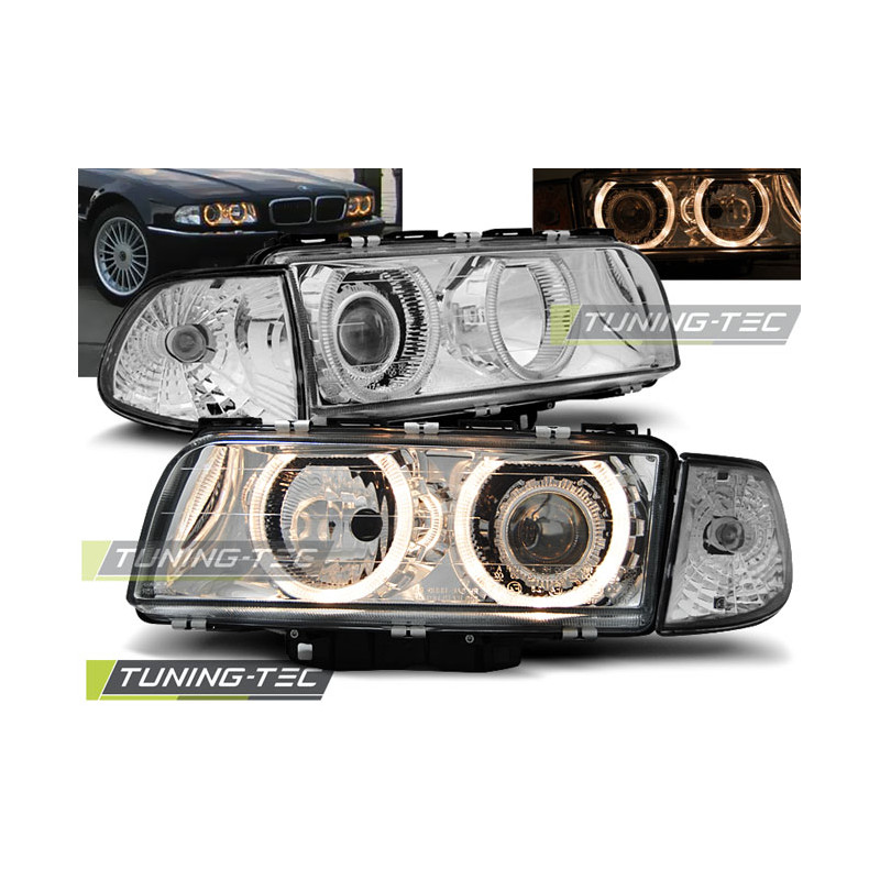 Fari Anteriori Angel Eyes per BMW E38 06/1994-08/1998 (Cod. TT-LPBM14)