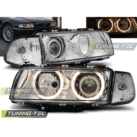 Fari Anteriori Angel Eyes per BMW E38 06/1994-08/1998 (Cod. TT-LPBM14)