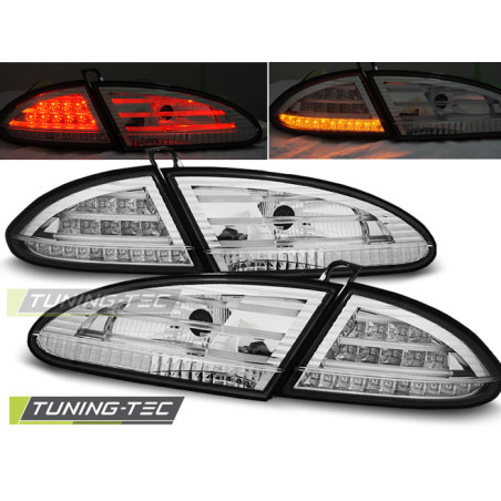 Fanali Posteriori LED Cromato per Seat Leon 06/2005-2009 (Cod. TT-LDSE10)