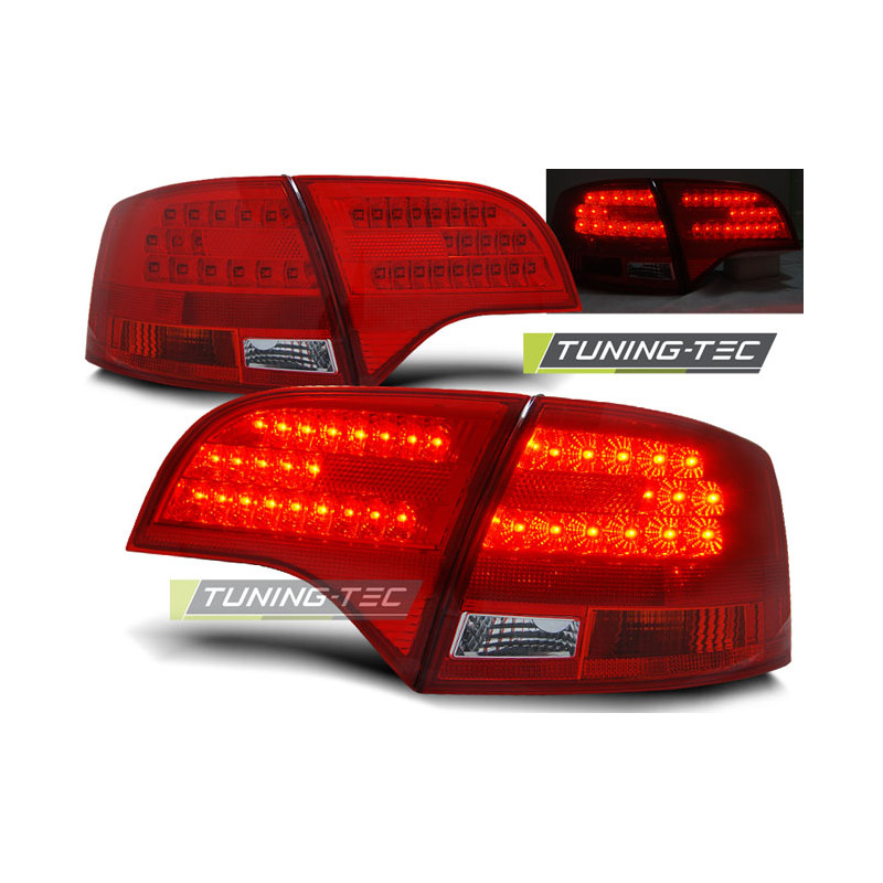 Fanali Posteriori LED Rosso/bianco per Audi A4 B7 Avant 11/2004-03/2008 (Cod. TT-LDAU60)