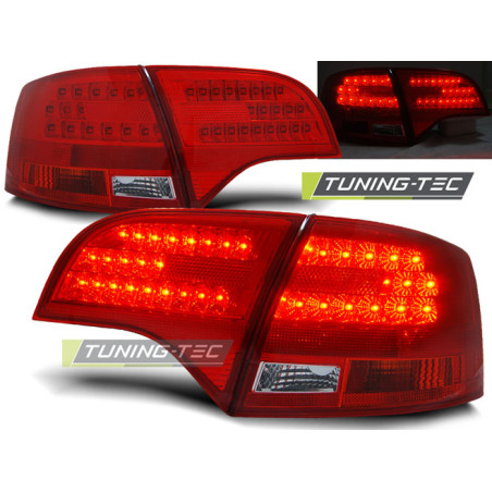 Fanali Posteriori LED Rosso/bianco per Audi A4 B7 Avant 11/2004-03/2008 (Cod. TT-LDAU60)