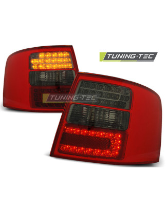 Fanali Posteriori LED Rosso Fumé per Audi A6 Avant 05/1997-05/2004 (Cod. TT-LDAU40)