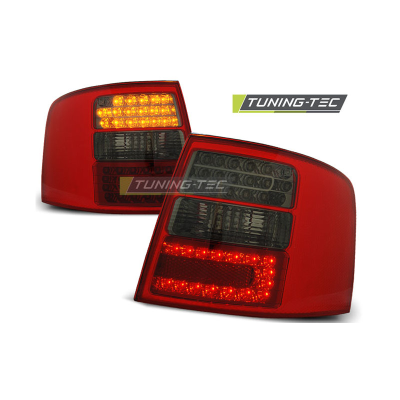 Fanali Posteriori LED Rosso Fumé per Audi A6 Avant 05/1997-05/2004 (Cod. TT-LDAU40)
