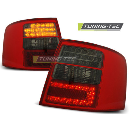 Fanali Posteriori LED Rosso Fumé per Audi A6 Avant 05/1997-05/2004 (Cod. TT-LDAU40)