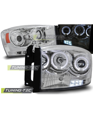 Fari Anteriori Angel Eyes per Dodge Ram 2006-2008 (Cod. TT-LPDO05)