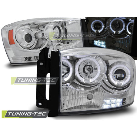 Fari Anteriori Angel Eyes per Dodge Ram 2006-2008 (Cod. TT-LPDO05)