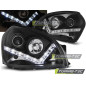 Fari Anteriori con Luci Diurne Luci Diurne Nero per Hyundai Tucson 07/2004-2010 (Cod. TT-LPHU05)