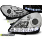 Fari Anteriori Luci Diurne Cromato per Mercedes-Benz R171 Slk 2004-2011 (Cod. TT-LPME37)