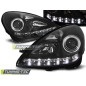 Fari Anteriori Luci Diurne Nero per Mercedes-Benz R171 Slk 2004-2011 (Cod. TT-LPME38)