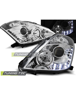 Fari Anteriori con Luci Diurne Luci Diurne Cromato per Nissan 350Z D2S 2003-2005 (Cod. TT-LPNI03)