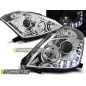 Fari Anteriori con Luci Diurne Luci Diurne Cromato per Nissan 350Z D2S 2003-2005 (Cod. TT-LPNI03)