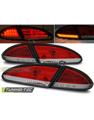 Fanali Posteriori LED Rosso/bianco per Seat Leon 06/2005-2009 (Cod. TT-LDSE11)