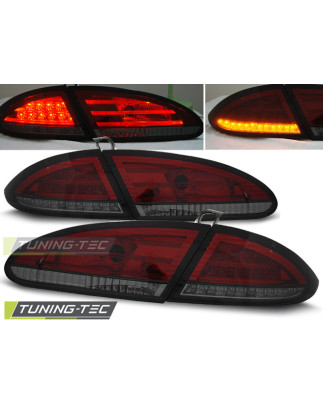 Fanali Posteriori LED Rosso Fumé per Seat Leon 06/2005-2009 (Cod. TT-LDSE12)