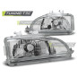 Fanali Posteriori Cromato per Honda Civic 2D/3D 09/1991-08/1995 (Cod. TT-LPHO14)
