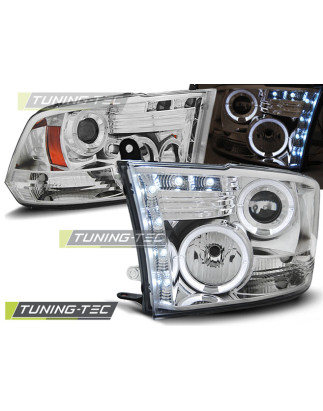Fari Anteriori Angel Eyes per Dodge Ram 2009-2018 (Cod. TT-LPDO07)