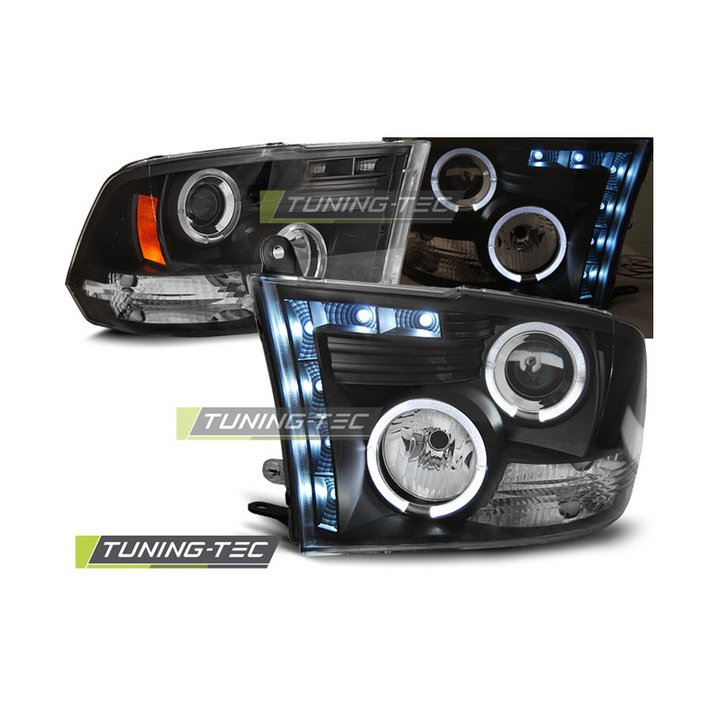 Fari Anteriori Angel Eyes per Dodge Ram 2009-2018 (Cod. TT-LPDO08)