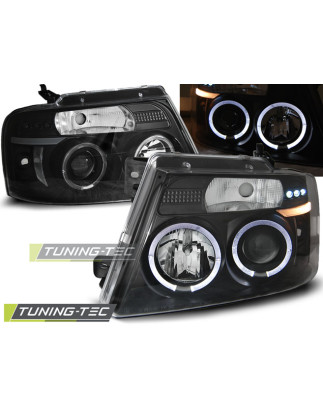 Fari Anteriori Angel Eyes per Ford F150 Mk 11 2004-2008 (Cod. TT-LPFO40)