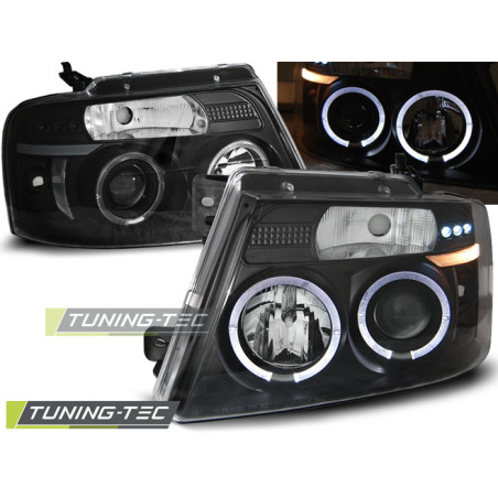 Fari Anteriori Angel Eyes per Ford F150 Mk 11 2004-2008 (Cod. TT-LPFO40)