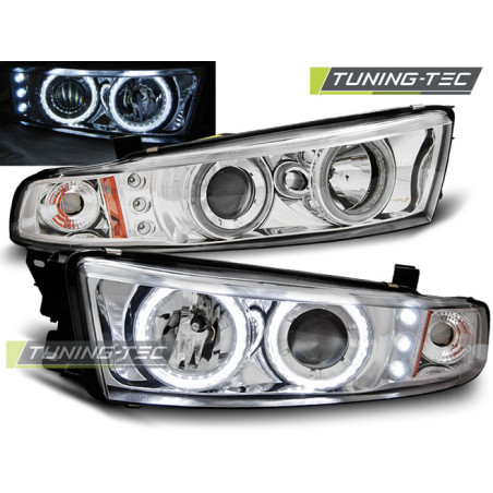 Fari Anteriori Angel Eyes per Mitsubishi Galant 8 Ea0 Ccfl 1996-2006 (Cod. TT-LPMI13)