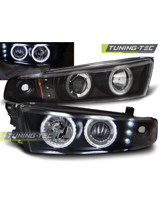 Fari Anteriori Angel Eyes per Mitsubishi Galant 8 Ea0 Ccfl 1996-2006 (Cod. TT-LPMI14)