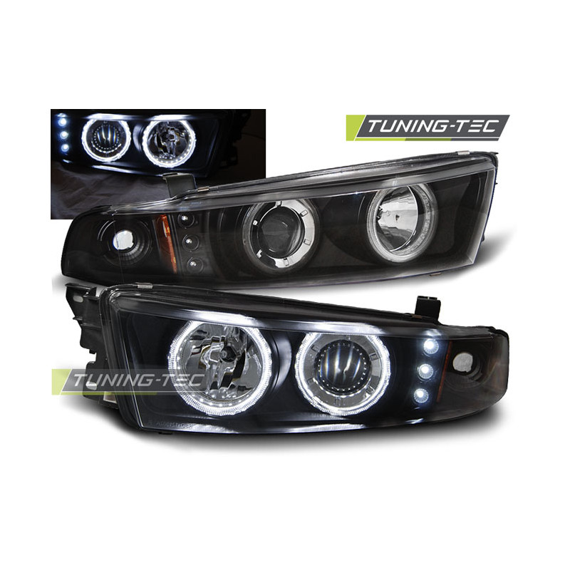Fari Anteriori Angel Eyes per Mitsubishi Galant 8 Ea0 Ccfl 1996-2006 (Cod. TT-LPMI14)