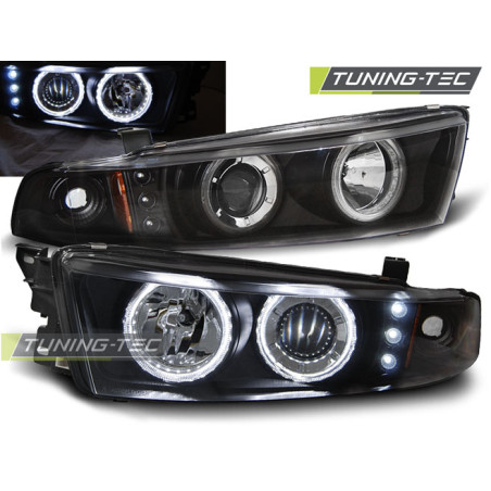 Fari Anteriori Angel Eyes per Mitsubishi Galant 8 Ea0 Ccfl 1996-2006 (Cod. TT-LPMI14)