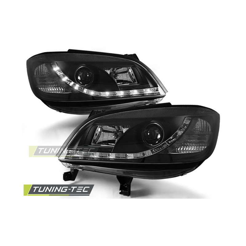 Fari Anteriori con Luci Diurne Luci Diurne Nero per Opel Zafira 04/1999-06/2005 (Cod. TT-LPOP42)