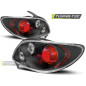 Fanali Posteriori Nero per Peugeot 206 Dal 10/1998 (Cod. TT-LTPE06)