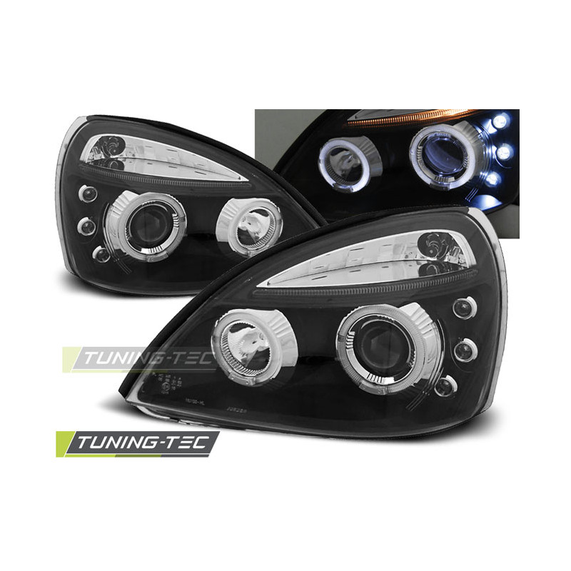 Fari Anteriori Angel Eyes per Renault Clio Ii 06/2001-09/2005 (Cod. TT-LPRE14)