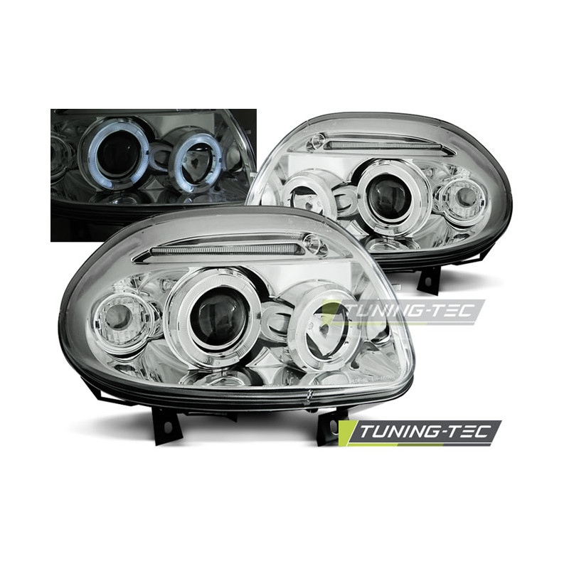 Fari Anteriori Angel Eyes per Renault Clio Ii 09/1998-05/2001 (Cod. TT-LPRE21)
