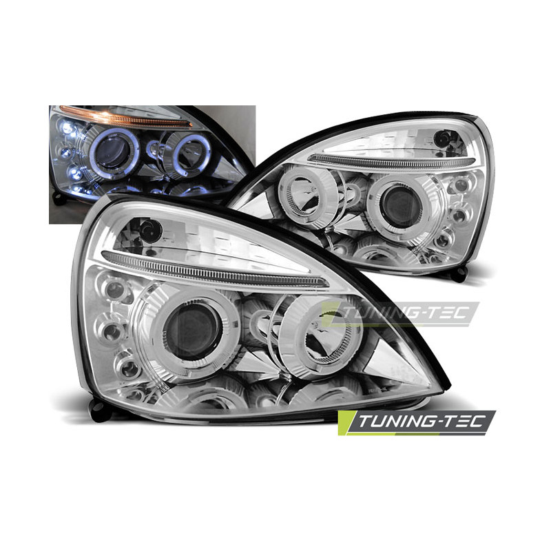 Fari Anteriori Angel Eyes per Renault Clio Ii 06/2001-09/2005 (Cod. TT-LPRE13)