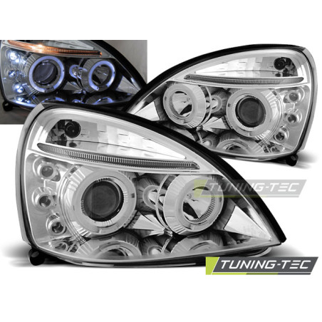 Fari Anteriori Angel Eyes per Renault Clio Ii 06/2001-09/2005 (Cod. TT-LPRE13)