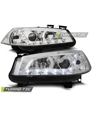 Fari Anteriori con Luci Diurne Luci Diurne Cromato per Renault Megane Ii 11/2002-12/2005 (Cod. TT-LP