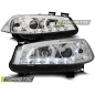 Fari Anteriori con Luci Diurne Luci Diurne Cromato per Renault Megane Ii 11/2002-12/2005 (Cod. TT-LP