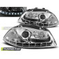 Fari Anteriori Luci Diurne Cromato per Seat Ibiza 6L 04/2002-2008 (Cod. TT-LPSE07)