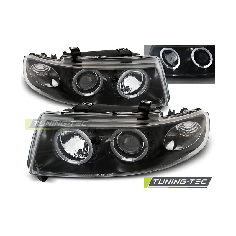 Fari Anteriori Angel Eyes per Seat Leon/toledo 04/1999-08/2004 (Cod. TT-LPSE02)