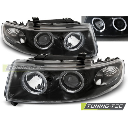 Fari Anteriori Angel Eyes per Seat Leon/toledo 04/1999-08/2004 (Cod. TT-LPSE02)