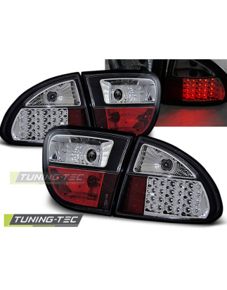 Fanali Posteriori LED Nero per Seat Leon 04/1999-08/2004 (Cod. TT-LDSE02)