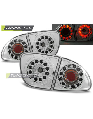 Fanali Posteriori LED Cromato per Seat Leon 04/1999-08/2004 (Cod. TT-LDSE04)