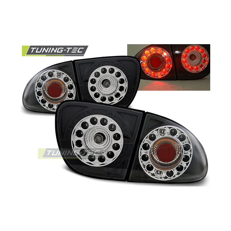 Fanali Posteriori LED Nero per Seat Leon 04/1999-08/2004 (Cod. TT-LDSE05)