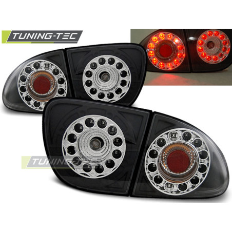 Fanali Posteriori LED Nero per Seat Leon 04/1999-08/2004 (Cod. TT-LDSE05)