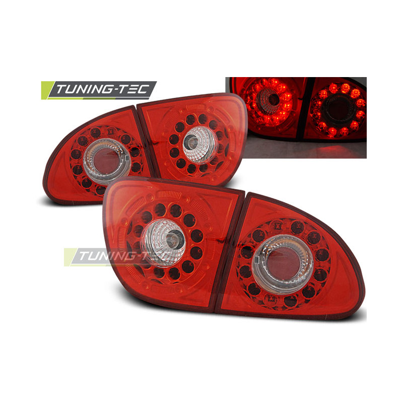 Fanali Posteriori LED Rosso/bianco per Seat Leon 04/1999-08/2004 (Cod. TT-LDSE06)
