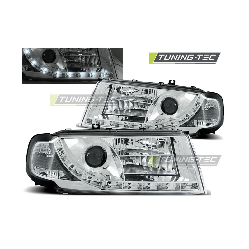 Fari Anteriori Luci Diurne Cromato per Skoda Octavia I 08/2000-2010 (Cod. TT-LPSK01)