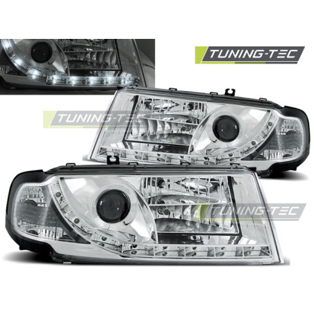 Fari Anteriori Luci Diurne Cromato per Skoda Octavia I 08/2000-2010 (Cod. TT-LPSK01)