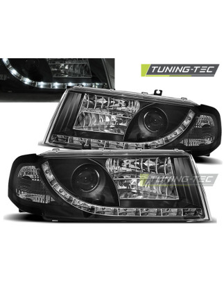 Fari Anteriori Luci Diurne Nero per Skoda Octavia I 08/2000-2010 (Cod. TT-LPSK04)