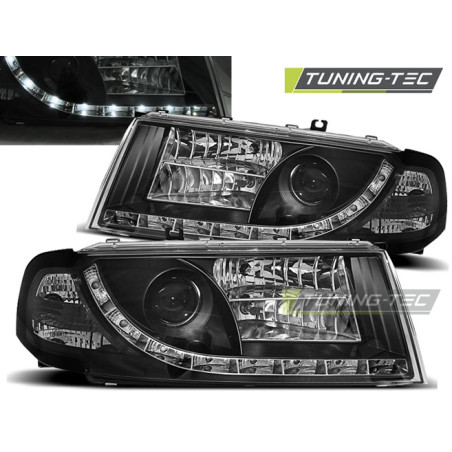 Fari Anteriori Luci Diurne Nero per Skoda Octavia I 08/2000-2010 (Cod. TT-LPSK04)
