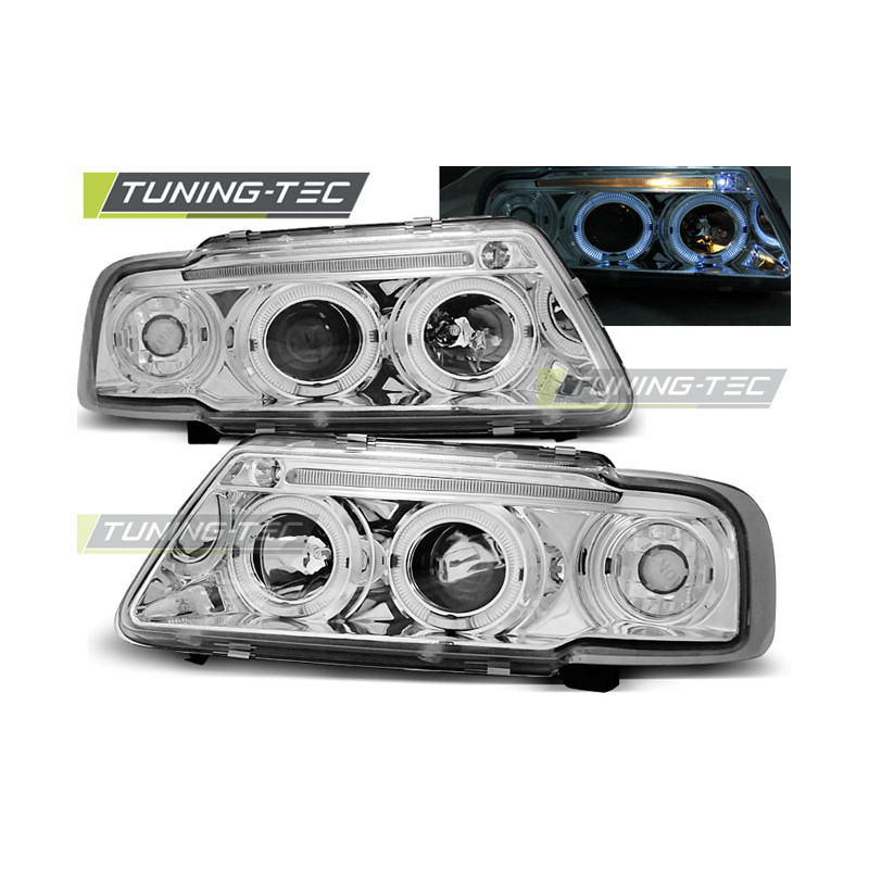 Fari Anteriori Angel Eyes per Audi A3 8L 08/1996-08/2000 (Cod. TT-LPAU16)